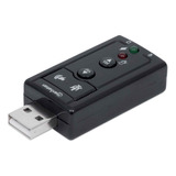 Adaptador De Sonido 3-d 7.1 Usb De Alta Velocidad 152341 