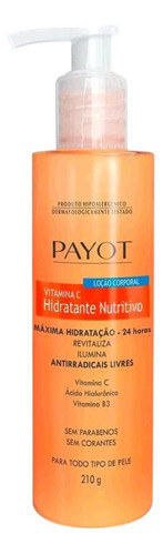 Payot Vitamina C Loção Corporal Hidratante Nutritivo 210g