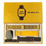 Reloj Inteligente G9 Ultra Pro Dorado Nfc Smartwatch Bluetoo