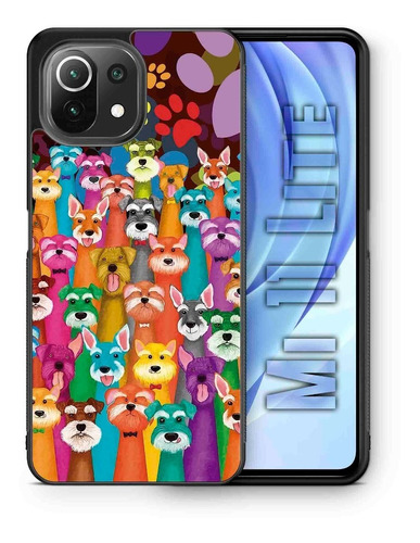 Funda Xiaomi Mi 11 Lite Perritos De Colores Tpu/pm