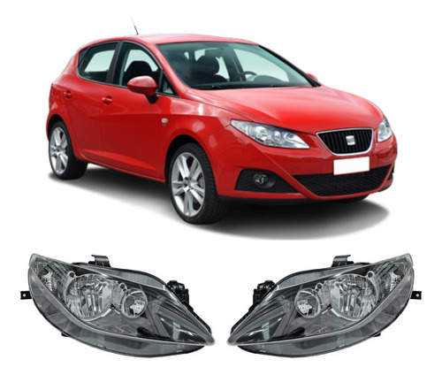 Par Juego Faro Seat Ibiza 2009 2010 2011 2012 Doble Foco Ngo