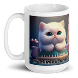 Taza Grande Personalizada Divertida Gato Michi Profesiones