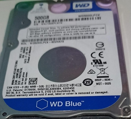 Disco Duro Western Digital Blue Wd5000lpcx 500gb Pc/ps3 Slim