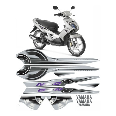 Kit Adesivos Yamaha Neo 2010 2011 2012 Moto Prata 10603