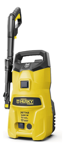 Hidrolavadora Eléctrica Husky Power Jet145 Amarilla De 1400w Con 105 Bar De Presión Máxima 110v