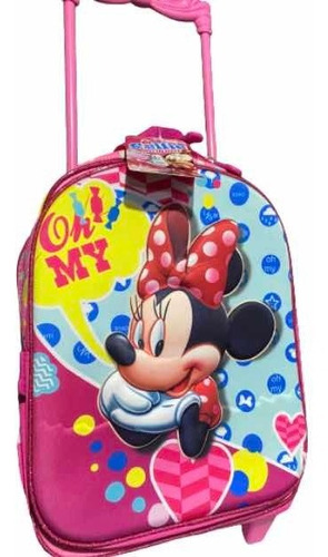 Mochila De Niñas Princesas Relieve Tapa Dura