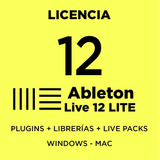 Ableton Live 12 Lite + Plugins + Librerías + Packs | Win Mac
