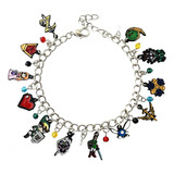 Pulsera Con Dijes Mvcbvvv Legend Of Zeld Navi Fairy Triforce