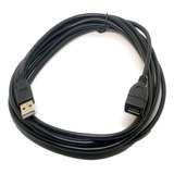 Cable Extensión Usb A-a M/h 4,5 Mts. Boleta/factura Color Negro