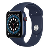 Apple Watch  Series 6 (gps+cellular) - Caja De  Aluminio Azul De 44 Mm - Correa Deportiva Azul Marino