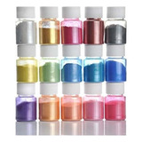 Tinte De Resina Epoxi - 15 Colores De Polvo De Mica - Pigmen