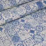 Papel De Parede Para Cozinha Azulejo Português Azul 10 Mts