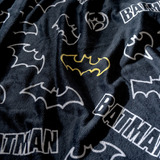 Frazadita Batman De 109 X 170 Cm Vianney 88399 Color Negro