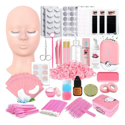 Kit Pestanas Practica Extension Pestañas 1x1 Profesional | Envío gratis