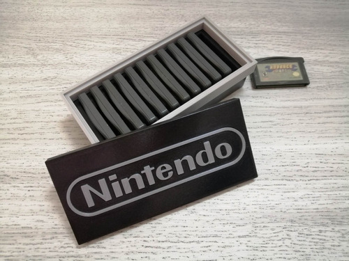 Game Boy Advance Storage Box Para 12 Cartuchos