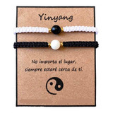 Dúo Pulseras Yinyang Pareja Novios Amigas Distancia Bff