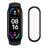 2x Peliculas Silicone 3d/5d Full Cover Smartwatch Miband 6 