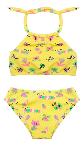 Kit 10 Biquini Infantil Menina Sortidos Cropped Suplex