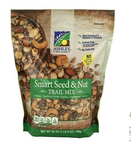 Trail Mix Ashley Hill Acres Semillas Y Nueces 708g