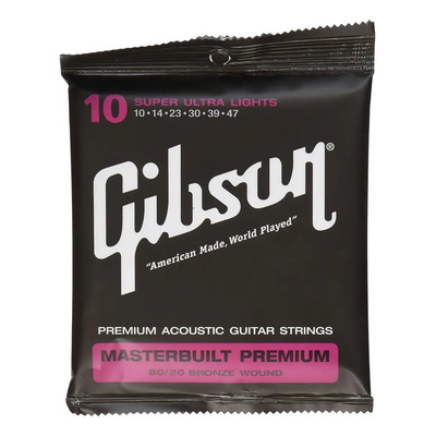 Set Cuerdas Gibson 10-47 Guitarra Acústica 80\u002F20 Ag-brs10 | Meses sin interés