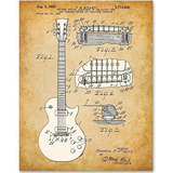 Gibson Les Paul Guitarra - Impresión De Patente
