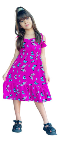 Vestido Midi Infantil Menina Moda Blogueirinha Mini Diva