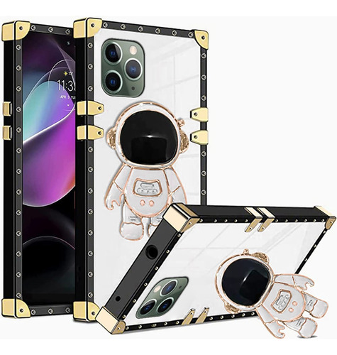 Funda Cuadrado Con Oculto  Soporte Astronauta Para iPhone