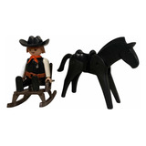 Playmobil Sheriff Con Silla Mecedora Y Caballo Negro Oferta