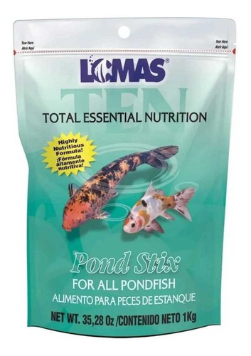 Alimento Lomas En Sticks Churrito Para Peces Carpa Koi 1 Kg 