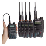 6 Rádio Comunicador Baofeng Uv16 Plus Vhf Uhf 10w Resistente