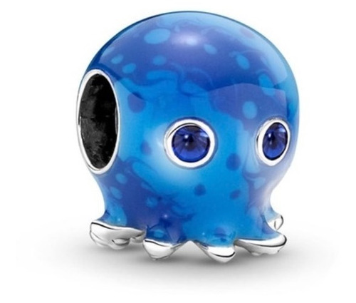 Charm Pulpo Azul Disney Para Pandora Original Cja De Fábrica
