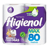 Papel Higienico Higienol Max Plus 4x80 Mts
