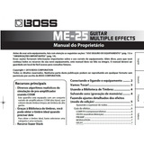 Manual Boss Me25 Português