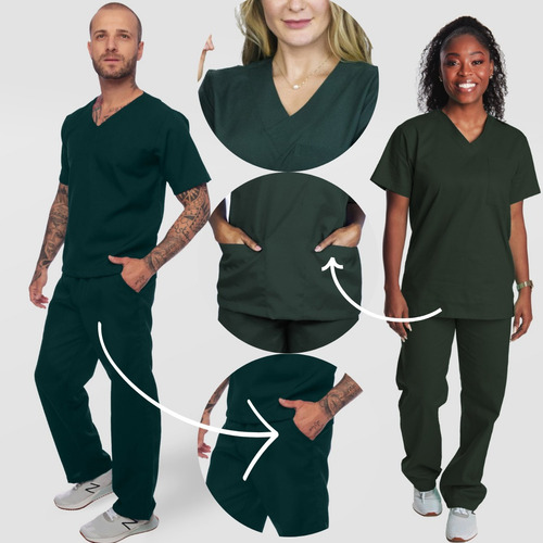 Pijama Cirúrgico Unissex Veterinário Medico Dentista