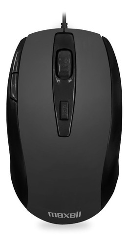Mouse Maxell Cable Usb Optico 5 Botones 1600 Dpi Mac & Win Color Negro