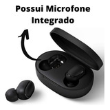 Fone Bluetooth Sem Fio Preto Caixinha Para Samsung S22 Ultra