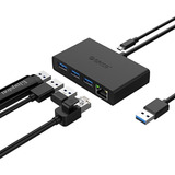 Adaptador Hub Orico 5 En 1- Rj45 Gigabit Ethernet / Usb 3.0+