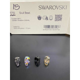 2pzs Calavera De Cristal Swarovski Original 13mm Skull Bead