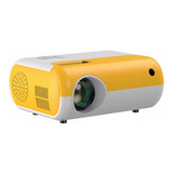 Mini Projetor P80 De Led 2800 Lumens Portátil 1080p Cor Amarelo E Branco 110v/220v