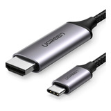 Cable Usb C A Hdmi Ugreen 4k 60hz Thunderbolt 3 Trenzado1.5m