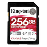 Tarjeta Sd Kingston 256gb Canvas React Plus | Alta Velocidad