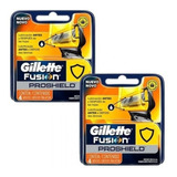 Gillette Fusión Proshield Repuesto X 8 Unidades 2 Pack De 4