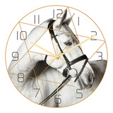 Reloj De Pared De Mármol Con Forma De Cabeza De Caballo De L