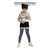 Conjunto Moletom Feminino Panda C/bordado De Lantejoulas