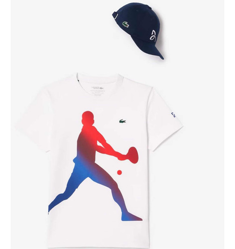 Kit Lacoste Sport Novak Djokovic 2024silhouette White.