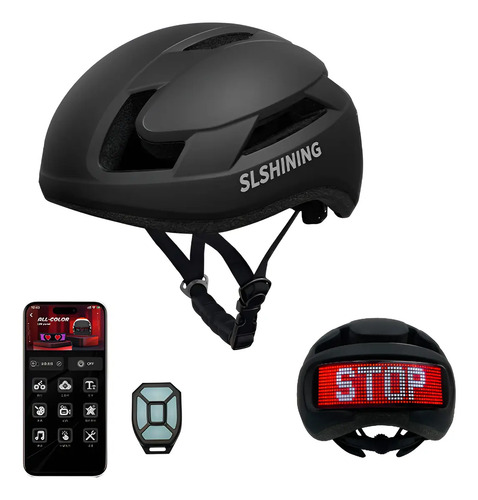 Casco Para Bicicleta Con Pantalla Led E Intermitentes | Meses sin interés