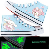 Zapatos Altos De Lona Hello Kitty Kuromi Cinnamoroll