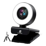 Webcam 1080p Con Micrófono Y Luz De Anillo, Vitade 960a Pro