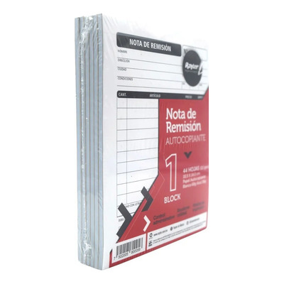 Notas De Remisión Autocopiante 1\u002F4 Duplicado 6 Blocks 44 Hjs | MercadoLibre
