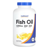 Nutricost Aceite De Pescado 1000 Mg 240 Cápsulas Blandas Sfn